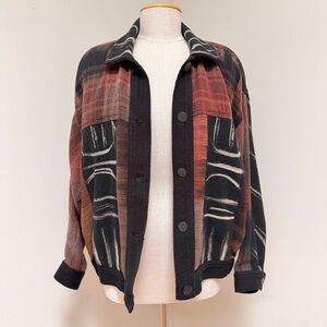 NWT Maude Diggs Hand Woven Coat Jacket One Size Overcoat Art To Wear VTG